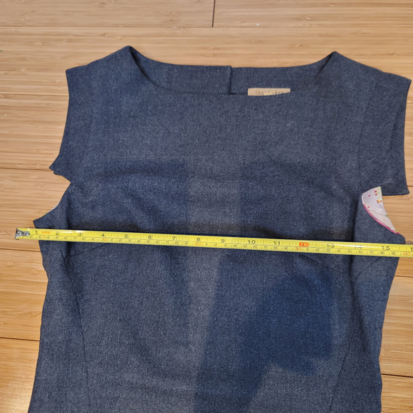 Ted Baker MIDI Dress Size 1 Gray - Picture 15 of 16